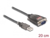 Scheda Tecnica: Delock ADApter USB 2.0 Type-a To 1 X Serial Rs-232 D-sub 9 - Pin Male + Nuts + 3 X LED 0.2 M