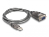 Scheda Tecnica: Delock ADApter USB 2.0 Type-a To 1 X Serial Rs-232 D-sub 9 - Pin Male + Nuts + 3 X LED 1 M