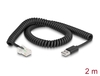 Scheda Tecnica: Delock Scanner RJ50 to USB 2.0 Type-A Barcode Coiled Cable - 2 m