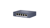 Scheda Tecnica: Hikvision Switch L2, Unmanaged, 4 Gigabit RJ45 PoE Ports, 1 - Gigabit RJ45 Uplink Port, 802.3af/at/bt, Port 1 Support Hi-