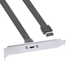 Scheda Tecnica: InLine Staffa PCI da USB-c USB 3.1 pannello - frontale Key interno, 0,5m