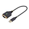 Scheda Tecnica: StarTech Cavo Adattatore USB a Seriale da 30 - cm, Convertitore da USB-A a DB9 RS232 COM Retention, FTDI