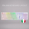 Scheda Tecnica: Mars Gaming MK422WBRIT Mechanical Keyboard Rgb Rainbow - Lighting Switch Brown Layout Italiano -white