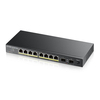 Scheda Tecnica: ZyXEL Gs1100 10HP Switch Unmanaged 8 X 10/100/1000 (poe+) - + 2 X Gigabit Sfp Desktop, Montaggio A Parete Poe+ (130 W)