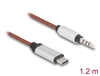 Scheda Tecnica: Delock Aux Cable USB Type-c Male To Stereo Plug 3.5 Mm 4 - Pin 1.2 M