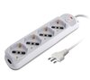Scheda Tecnica: Techly Presa Multipla - 4 Posti Italiana Bipasso/schuko Spina 10A