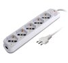 Scheda Tecnica: Techly Presa Multipla - 5 Posti Italiana Bipasso/schuko Spina 10A
