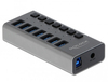 Scheda Tecnica: Delock Switch External USB 5GBps Hub with 7 Ports + - 