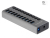 Scheda Tecnica: Delock Switch External SuperSpeed USB Hub with 10 Ports + - 