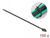 Scheda Tecnica: Delock Beaded Cable Tie Reusable - L 200 X W 2.4 Mm Black 100 Pieces