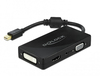 Scheda Tecnica: Delock Mini Dp 1.2 ADApter To VGA / HDMI / Dvi / Audio - Female 4k Passive Black