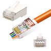 Scheda Tecnica: Techly Confezione 100 Plug Modulari RJ45 Passanti Cat.6 STP - 
