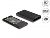 Scheda Tecnica: Delock External Enclosure USB 20GBps For 2 X M.2 NVMe PCIe - SSD + USB Type-c Female And Raid - Tool Free