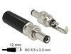 Scheda Tecnica: Delock Connector Dc - 5.5 X 2.5 Mm + 12.0 Mm Length Male Soldering Version