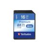 Scheda Tecnica: Verbatim Sd Sdhc 16GB Classe 10 Premium - 