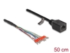 Scheda Tecnica: Delock Cable RJ45 Jack To Wire End Ferrules Cat.5e 50 Cm - Black