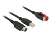 Scheda Tecnica: Delock PoweredUSB Cable Male 24 V > USB Type-b Male + - Hosiden Mini-din 3 Pin Male 4 M-for Pos Printers And Termin