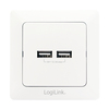 Scheda Tecnica: Logilink Presa a Muro 2 porte USB - USB: 5V 2.1A massimo
