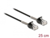 Scheda Tecnica: Delock Cable RJ45 Plug To RJ45 Plug With Bend Protection - Cat.6a 25 Cm Black