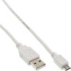 Scheda Tecnica: InLine Cavo Micro USB 2.0, Type Maschio Type Micro-b - Maschio, Bianco, 1,5m