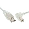 Scheda Tecnica: InLine Cavo USB 2.0 Maschio / B Maschio, 5m, Angolato - Destra, Trasparente