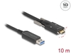 Scheda Tecnica: Delock Active Optical Cable USB 10GBps Type-a Male To USB - Type-c Male + Screws On The Sides 10 M