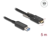 Scheda Tecnica: Delock Active Optical Cable USB 10GBps Type-a Male To USB - Type-c Male + Screws On The Sides 5 M