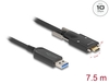 Scheda Tecnica: Delock Active Optical Cable USB 10GBps Type-a Male To USB - Type-c Male + Screws On The Sides 7.5 M