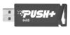 Scheda Tecnica: PATRIOT Push+ - 64GB, USB 3.2 Gen1, Plug and Play, Black
