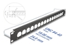 Scheda Tecnica: Delock 19" D-type Patch Panel With Strain Relief 16 Port 1U - Black