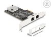 Scheda Tecnica: Delock Pci Express X2 Card To 2 X RJ45 5 Gigabit LAN Rtl8126 - 