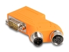 Scheda Tecnica: Delock D-sub 9 Male And Female To M12 Male And Female 5 Pin - coded Can Bus Splitter 35- Orange