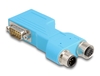 Scheda Tecnica: Delock D-sub 9 Male And Female To M12 Male And Female 5 Pin - coded Can Bus Splitter 90- Blue