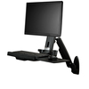 Scheda Tecnica: StarTech Stazione di Lavoro Sit Stand - montabile a Parete - Single Monitor Disegno ergonomico fino