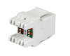 Scheda Tecnica: StarTech Jack Keystone Cat 6 180 - Jack a - parete Cat6 Ethernet RJ45 bianco - Tipo 110