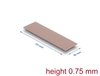 Scheda Tecnica: Delock Thermal Conductive Pad - 70x20 X 0.75 Mm For M.2 Modules 3.0 W/mk - Non-silicone