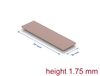 Scheda Tecnica: Delock Thermal Conductive Pad - 70x20x1.75 Mm For M.2 Modules 3.0 W/mk - Non-silicone