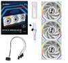 Scheda Tecnica: Lian Li Uni Fan Sl Wireless LCD Fan, Argb, Pwm - 3er-pack Inkl. Controller - Reverse Blade, 120 Mm, White