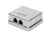 Scheda Tecnica: DIGITUS Cat.6a Surface mount box 2x Keystone Modules - shielded, 2-port