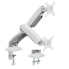 Scheda Tecnica: SilverStone SST-ARM26W - Dual Monitor ARM With Mechanical - Springs And Plastic Armor, Adjustable, 180 Rotation, 90/45