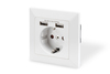 Scheda Tecnica: DIGITUS Socket With 2x USB Ports Safety Wall Outlet 5v2.1a - White