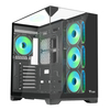 Scheda Tecnica: iTek Case Dark Cave Pano - Gaming Tower- ATX- 4x12cm Argb - Fan- 2xUSB3- Type-c- Temp Glass Top- Side E Front Panel