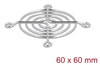 Scheda Tecnica: Delock Fan Grill - 60 X 60 Mm Silver