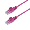 Scheda Tecnica: StarTech 10m Pink Slim Cat.6 Ethernet Cable, Snagless - 28awg, Lszh Cavo Patch Rj 45 (m) A Rj 45 (m) 10 M 3.6 Mm Ut