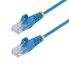 Scheda Tecnica: StarTech 15m Blue Slim Cat.6 Ethernet Cable, Snagless - 28awg, Lszh Cavo Patch Rj 45 (m) A Rj 45 (m) 15 M 3.6 Mm Ut