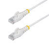 Scheda Tecnica: StarTech 3m White Slim Cat.6 Ethernet Cable, Snagless - 28awg, Lszh Cavo Patch Rj 45 (m) A Rj 45 (m) 3 M 3.6 Mm UTP