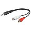 Scheda Tecnica: Goobay Cavo Audio - Stereo 2 Rca Femmina Jack 3.5 Mm Maschio 0,20 M