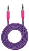 Scheda Tecnica: Manhattan Cavo aUdio Con Guaina IntrecciATA 1m Viola/fucsia - Con Blister