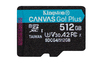 Scheda Tecnica: Kingston Sdxc 512GB M CANVAS GO PLUS 200R GEN4 A2 U3 SINGLE - PACK W/O ADP