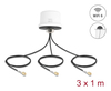 Scheda Tecnica: Delock 4g Mimo Dual Band Wifi 6 Antenna 2 X Sma + 1 X - Rp-sma Plug Ula100 1 M Screw Mounting Outdoor White